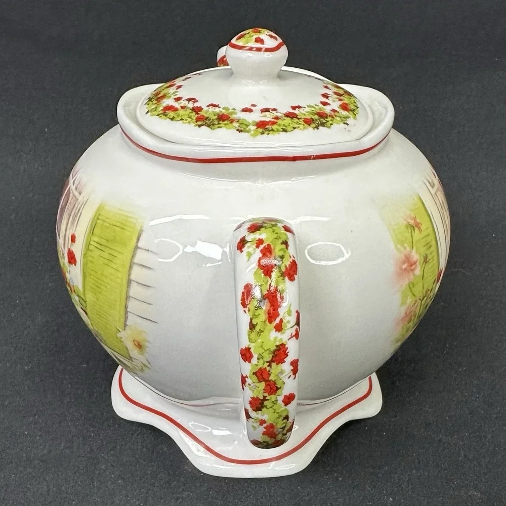 Brownlow‎ Heritage China Teapot, 'Ginger's Window' by Judy Buswell, Vintage 2003